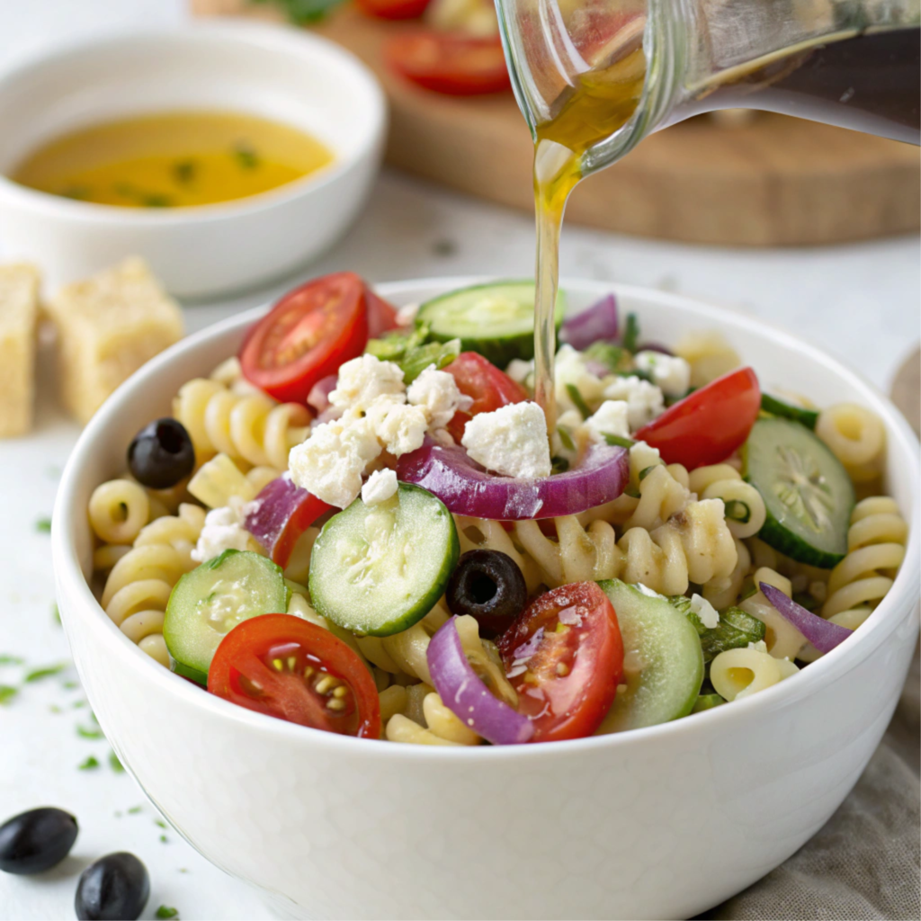 Ditalini Pasta: A Complete Guide to This Versatile Italian Delight Ditalini pasta salad with cherry tomatoes, cucumbers, and feta cheese