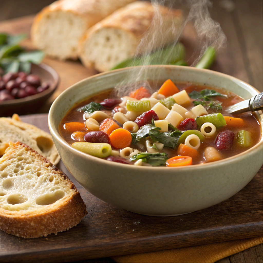 Ditalini Pasta: A Complete Guide to This Versatile Italian Delight A bowl of minestrone soup with ditalini pasta and vegetables